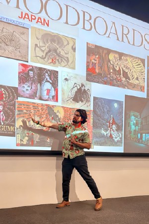 Matheo Cadena, Graphic Designer, Art Director, Presenting at Type Thursday Los Angeles at HMCT ArtCenter College.